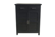 Tina Black Shoe Cabinet by BroDeals