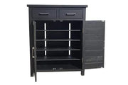 Tina Black Shoe Cabinet by BroDeals