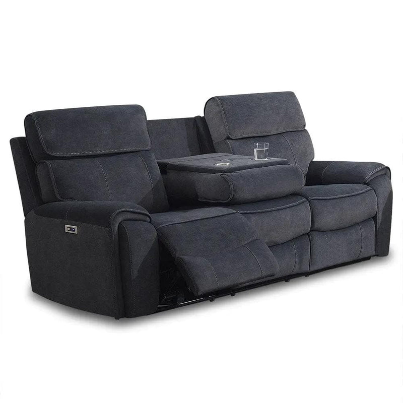 Ashleigh Electric Recliner 3 Seater with Console by BroDeals