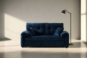Rome 2 Seater Roll Out Sofabed - Dark Blue by BroDeals