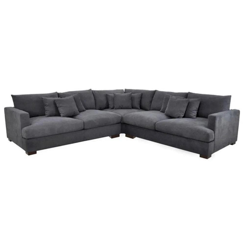 BroDeals Sofas Extra Large Corner Lounge Suite - Charcoal Extra Large Corner Lounge Suite - Charcoal