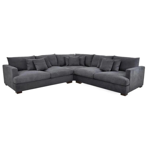 BroDeals Sofas Extra Large Corner Lounge Suite - Charcoal Extra Large Corner Lounge Suite - Charcoal