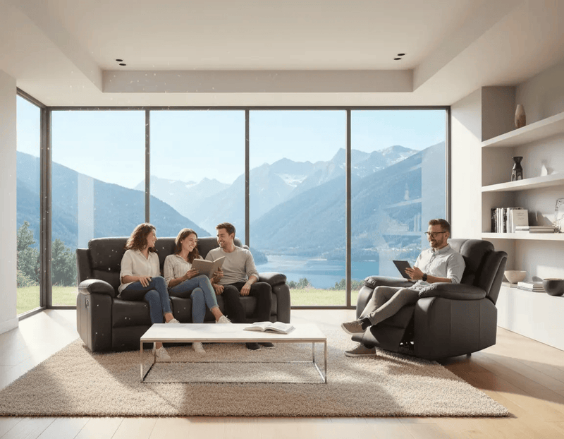 Katie Manual Recliner Lounge Suite by BroDeals