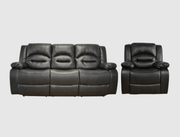 BroDeals Sofas Lara 3RR + R Recliner Black Lara 3RR + R Recliner Black