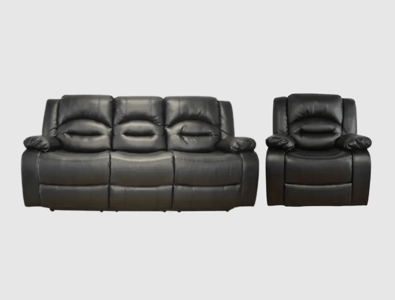 BroDeals Sofas Lara 3RR + R Recliner Black Lara 3RR + R Recliner Black