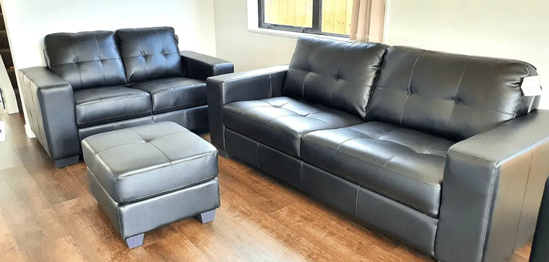 Metro 2 Seat Sofa - Black by BroDeals