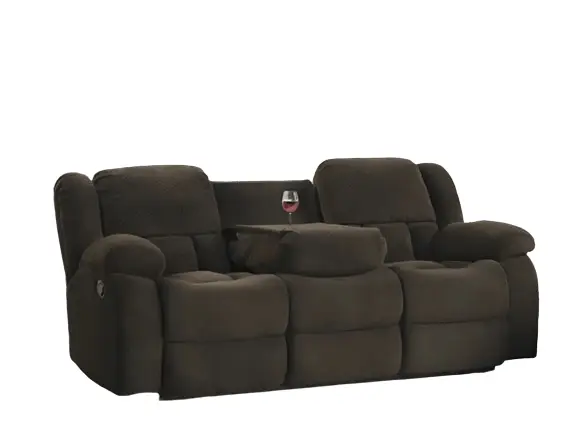 Mila Brown Fabric 3RR Recliner by BroDeals