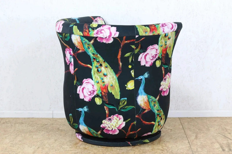 BroDeals Swivel Chair Peacock Tub Swivel Chair Peacock Tub Swivel Chair