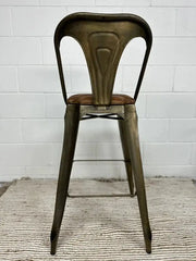 BroDeals Table & Bar Stools Mid Century Leather Barstool Mid Century Leather Barstool
