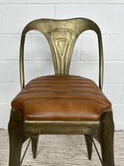 BroDeals Table & Bar Stools Mid Century Leather Barstool Mid Century Leather Barstool