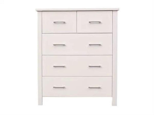 BroDeals Tallboy Tina Tallboy 5 Drawer White Tina Tallboy 5 Drawer White