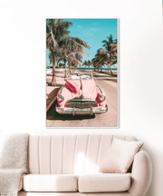 Framed Canvas Art - Classic Pink by BroDeals