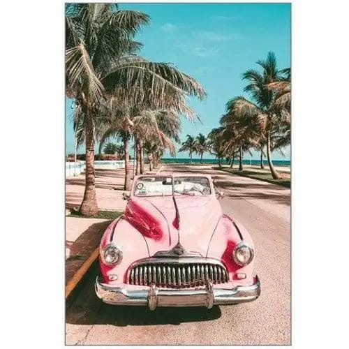 Framed Canvas Art - Classic Pink by BroDeals