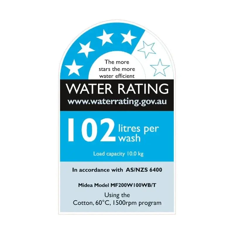 Midea 10.0KG Steam Wash Front Load Titanium Washing Machine With Wi-Fi by BroDeals
