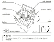 BroDeals washing machine Midea 7KG Top Load Washing Machine with i-clean Function DMWM70G2 Midea 7KG Top Load Washing Machine with i-clean Function DMWM70G2
