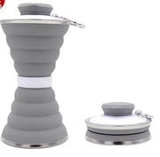 Collapsible Water Bottle- Gray by BroDeals