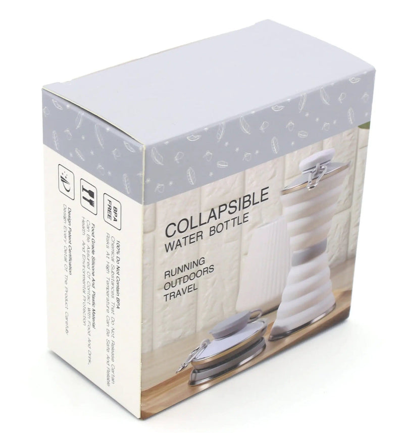 Collapsible Water Bottle- Gray by BroDeals
