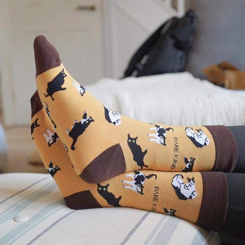 Barekind NZ Socks Save the Brown Cat Bamboo Socks Save the Brown Cat Bamboo Socks