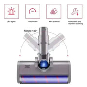Soft Roller Floor Brush Head Replacement for V6 DC45 DC62 DC74 DC58 DC61 Vacuum Cleaners by Habicare
