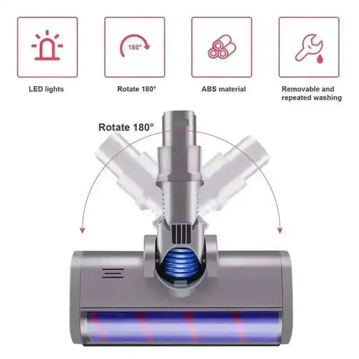 Soft Roller Floor Brush Head Replacement for V6 DC45 DC62 DC74 DC58 DC61 Vacuum Cleaners by Habicare