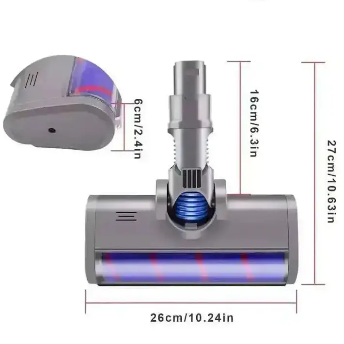 Soft Roller Floor Brush Head Replacement for V6 DC45 DC62 DC74 DC58 DC61 Vacuum Cleaners by Habicare