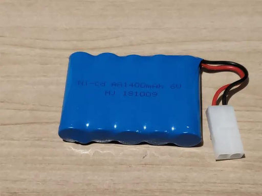 6V 1400mAh Rechargeable Battery for RC Car Boat White by dealonline.co.nz