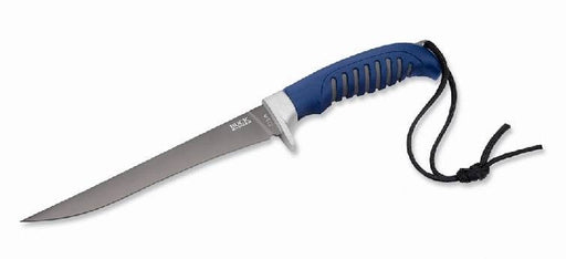 Buck 223 Silver Fillet Knife 6 3/8in Boxed with a titanium coated blade and rubberized grip.