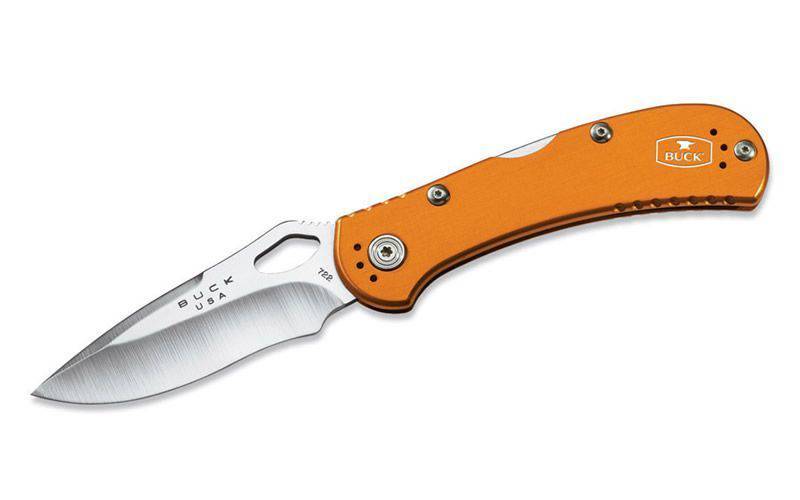 Buck 722 Spitfire Folder Orange - Action Outdoors Kiwi