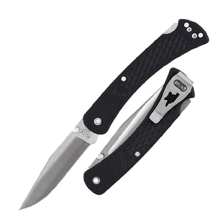 Buck 110 Folding Slim Black - Action Outdoors Kiwi