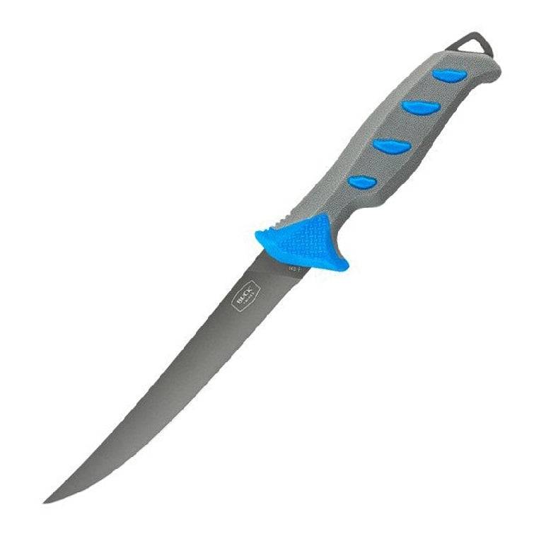 Buck145 Hookset Fillet Knife 6in Blue/Gray Clam - Action Outdoors Kiwi