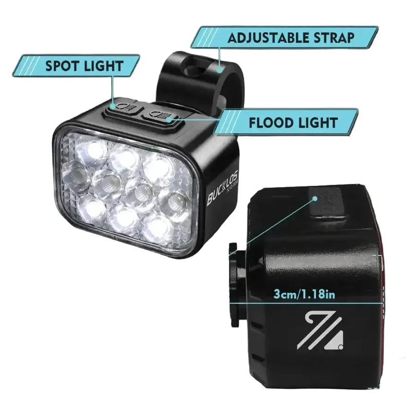 USB Rechargeable Bicycle Front & Rear LED Lights by Habicare
