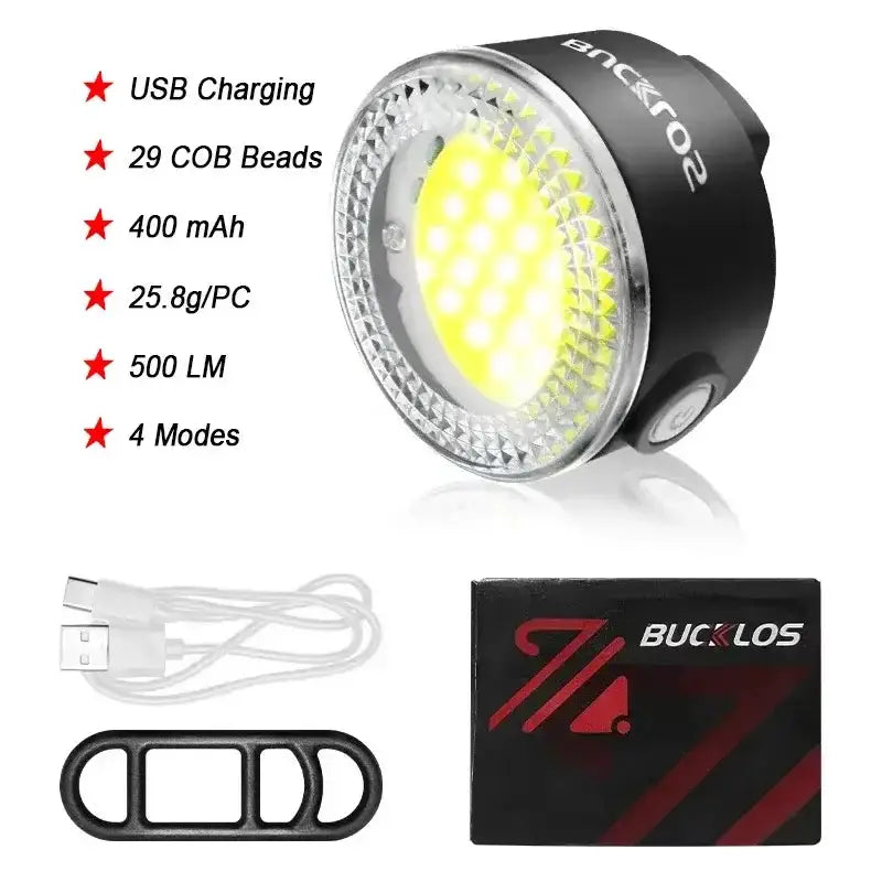 USB Rechargeable Bicycle Front & Rear LED Lights by Habicare