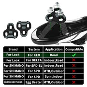 Carbon Nylon Clipless Bike Pedals by Habicare