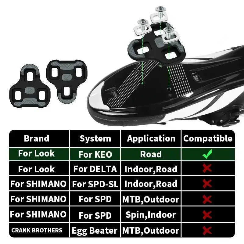 Carbon Nylon Clipless Bike Pedals by Habicare