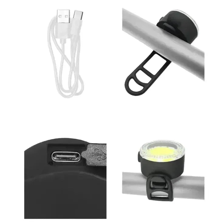 Rechargeable Bicycle Front & Rear Light Set by Habicare