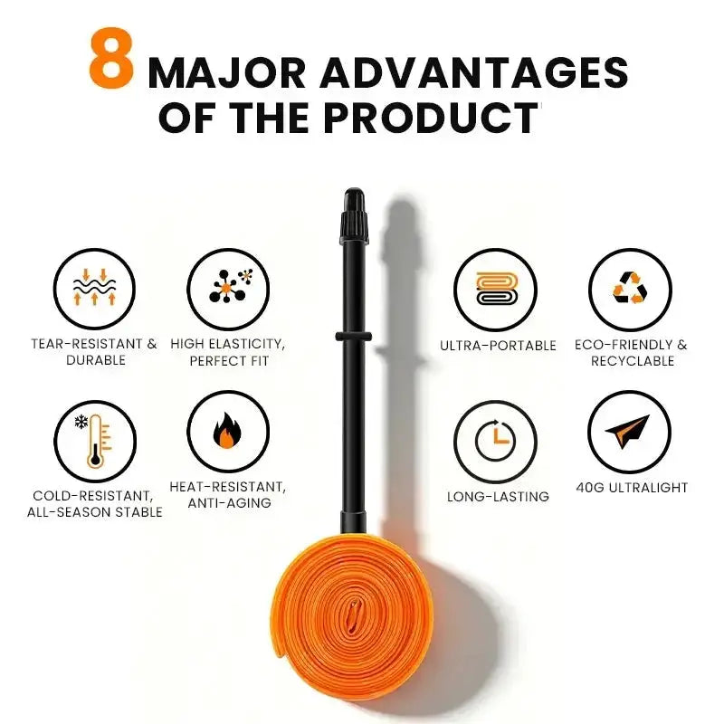 Habicare Bucklos 700C TPU Inner Tube For Road And Gravel Bikes With Presta Valve Bucklos 700C TPU Inner Tube for Road and Gravel Bikes