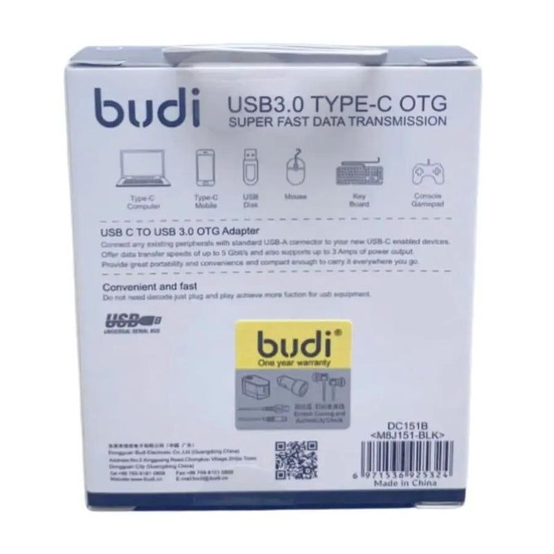 USB 3.0 Type-C OTG Budi Adapter DC151B by 9eight5