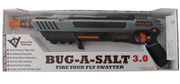 BUG-A-SALT 3.0 Fly Salt Gun packaging with instructions and features overview, Bug-Beam - Black Fly 3.0 version.