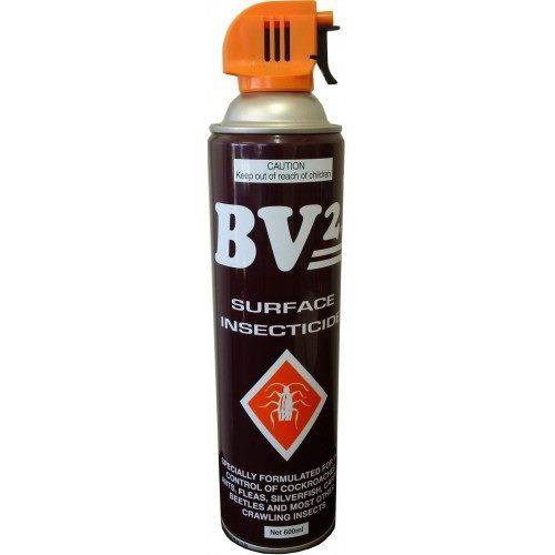 BV2 Surface Insecticide - Aerosol 600ML can designed for effective pest control of various crawling insects.