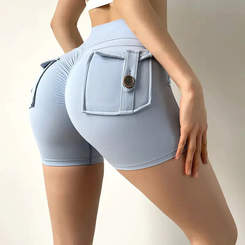Women's High Waist Stretch Yoga Shorts - Quick-Dry Athletic Shorts | Gym & Fitness by Mead's Supply & Equipment Outfitters limited