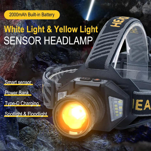 100 00 0 LM Rechargeable Headlight Zoomable LED Headlamp Long Range Head Torch by China Dropship