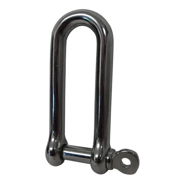MaxTek Anchor Swivel & Shackle D Shackle 10mm 3/8" Long SS - Blister Pack MaxTek D Shackle 10mm Long SS Heavy Duty Link