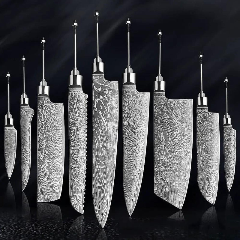 Damascus Knife Embryo High Hardness Kitchen Knives 8DPDMCR4 185mm by China Dropship
