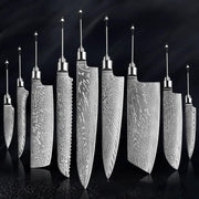 Damascus Knife Embryo High Hardness Kitchen Knives 7DPDMCR6 201mm by China Dropship