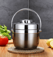 Mead's Supply & Equipment Outfitters limited Camp Cookware & Food Storage Stainless Steel Insulated Lunch Box — 2-Tier Hiking Bento | Hot & Cold | 1.2L & 1.5L Stainless Steel Insulated Lunch Box — 2-Tier Hiking Bento | Hot & Cold | 1.2L & 1.5L