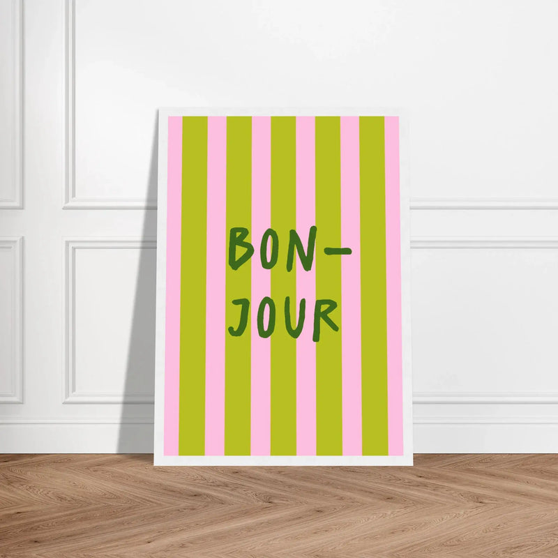 Bonjour by Blank Wall Print Shop