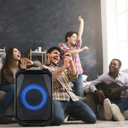 Action Outdoors Limited Portable Wireless Party Speaker with LED Light and Mics Portable Wireless Party Speaker with LED Light and Mics