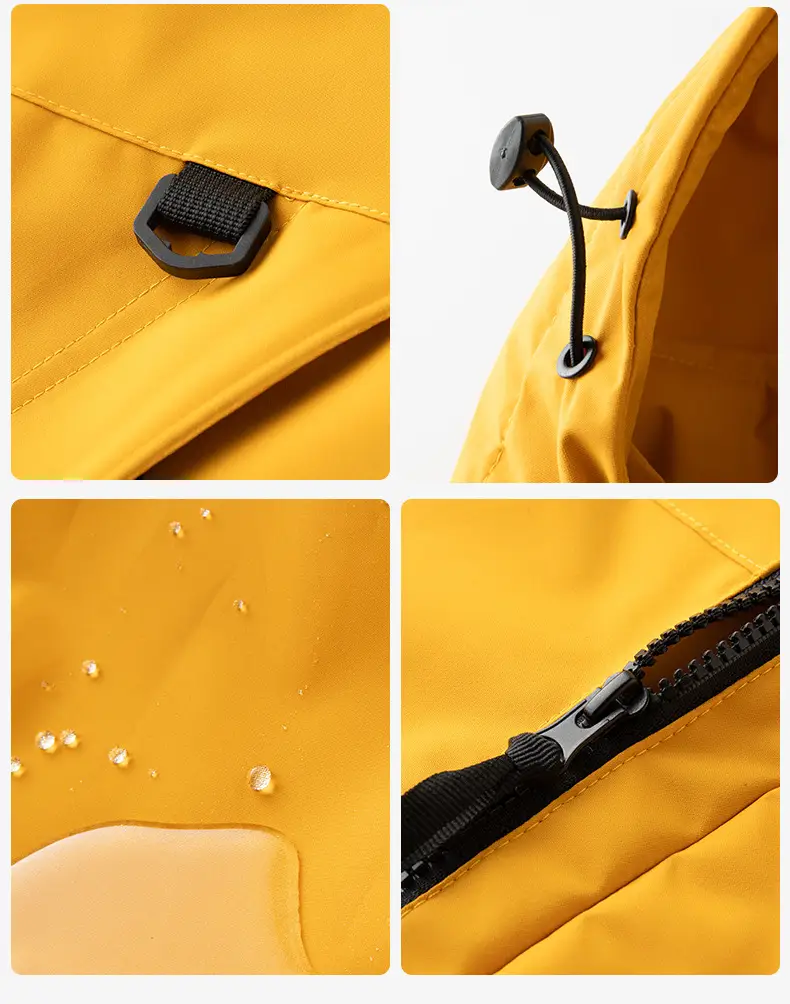 Thickened Lined Heated Jacket Waterproof Yellow by dealonline.co.nz