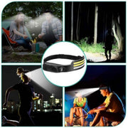 1-6x COB Headlamp Night Buddy LED Motion Sensor Head Torch Headlight Waterproof by China Dropship