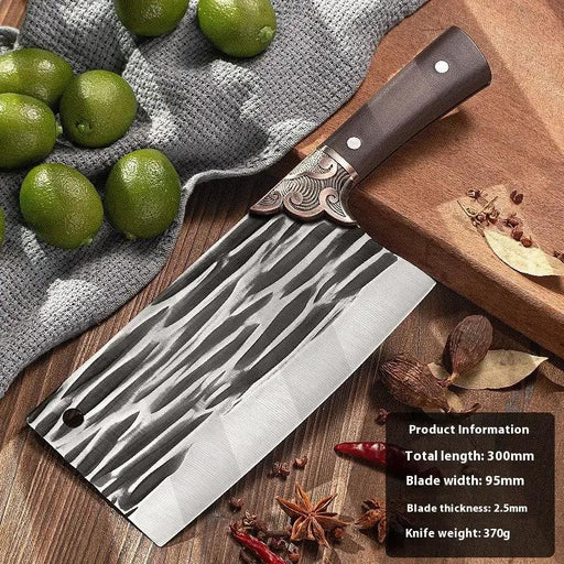 Bone Cutting Knife Kitchen Knife Household Sharp Slicing Knife A28 Stripes Black by China Dropship
